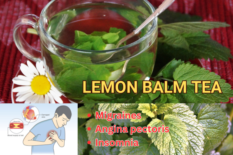 Lemon Balm Tea for Migraine, Angina Pectoris and Insomnia